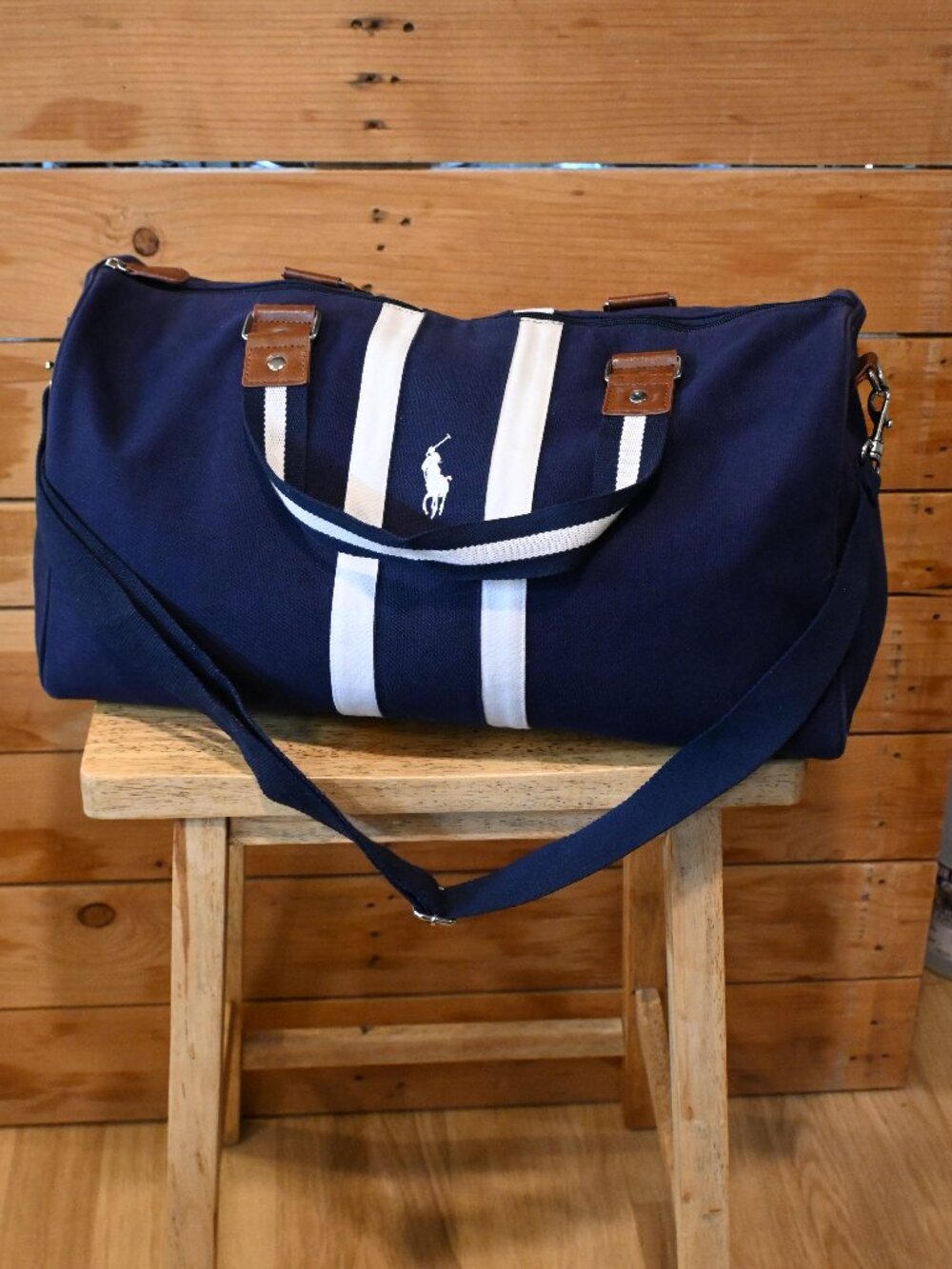 Polo Ralph Lauren Weekender Duffel Fragrance Gift Bag In Navy Blue